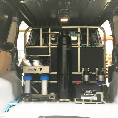 Proteus system mounted in van