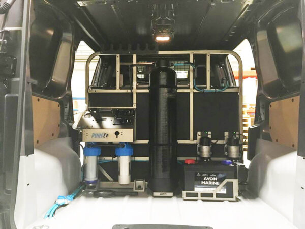 Proteus system mounted in van